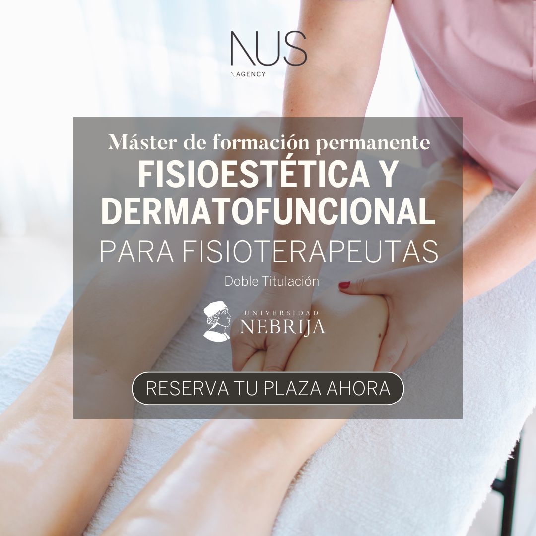 Banner Máster Fisioestética y Dermatofuncional de Nus Agency